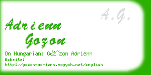 adrienn gozon business card